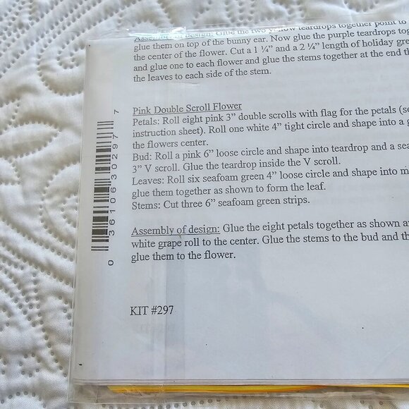 Flowers & Butterflies Quilling Kit #297 By Lake City Craft Co. New, Sealed - Picture 7 of 9